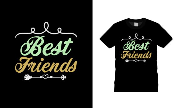 Best Friends Typography T-shirt Design Review