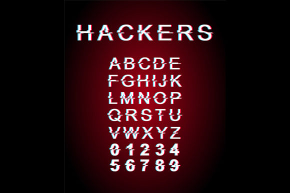 Hackers Glitch Font Template Review for Real Embroidery Projects