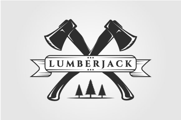 Lumberjack Logo Vintage Vector Design Review