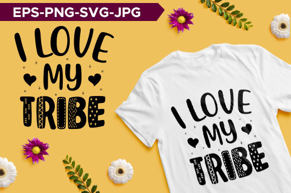 Mom Tribe Typography T-shirt Design Review