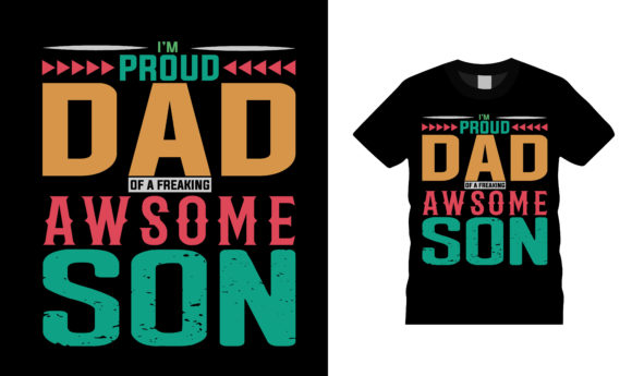 Proud Dad and Awesome Son T Shirt Design Review