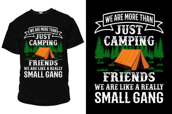T-Shirt Template for Camping Friends Review