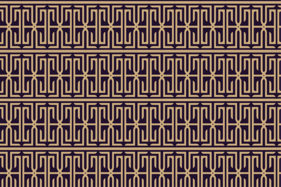 Trident Abstract Gold Purple Pattern Review